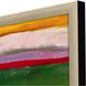 Abstract Collection Modern Antique Silver Leaf Wood With Champagne Wash And Painted Black Edge Framed Art