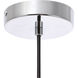 Gene 1 Light 7.9 inch Chrome Pendant Ceiling Light