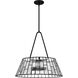 Rainier 4 Light 22 inch Matte Black Pendant Ceiling Light