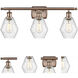 Ballston Cindyrella 3 Light 26 inch Antique Copper Bath Vanity Light Wall Light in Incandescent, Seedy Glass