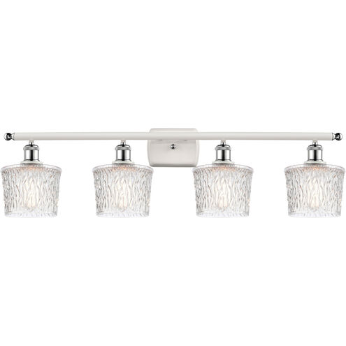 Ballston Niagra LED 36 inch White and Polished Chrome Bath Vanity Light Wall Light, Ballston