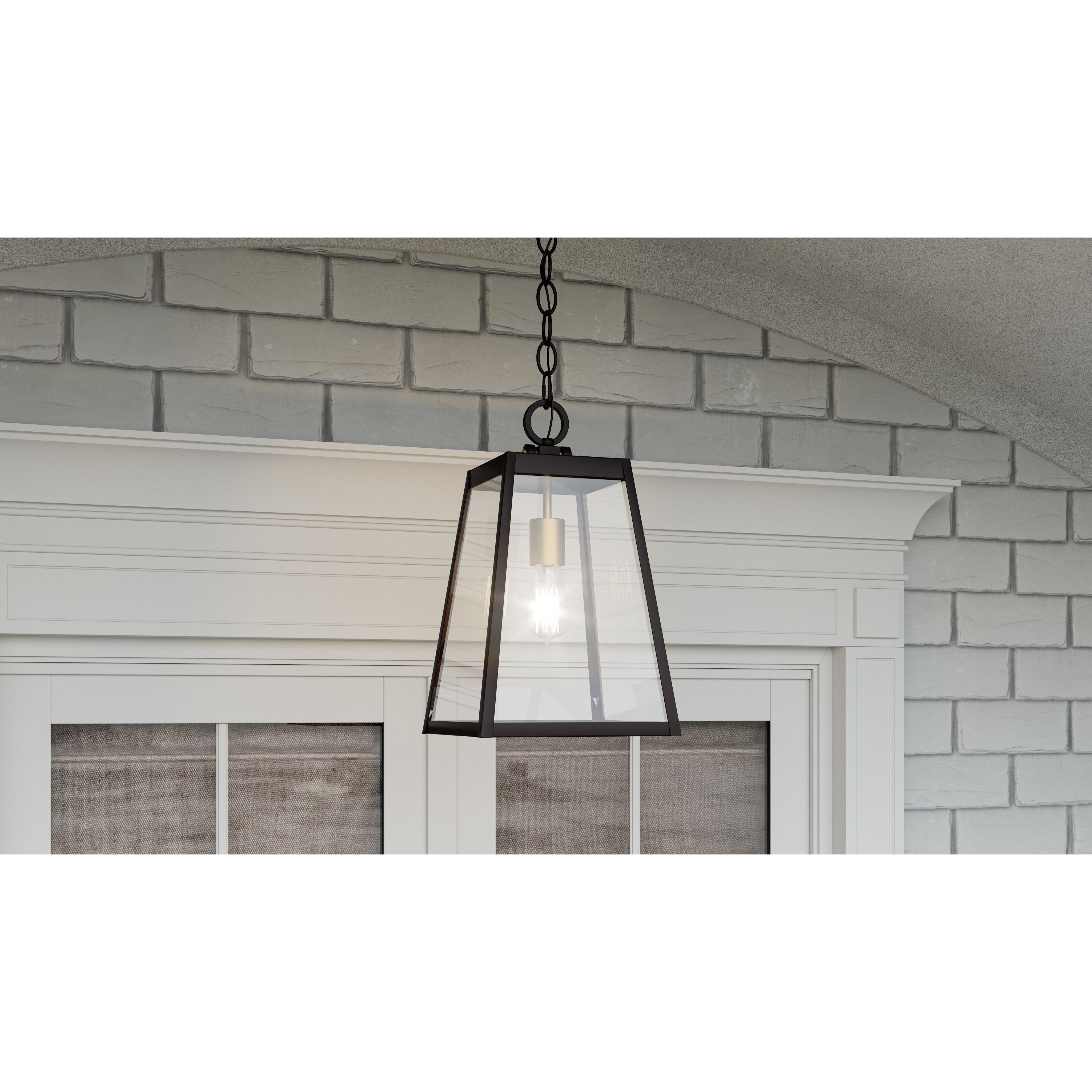 Amberly Grove 1 Light 9 inch Western Bronze Outdoor Hanging Lantern