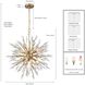 Crystal Fusion 8 Light 30 inch Peruvian Gold Chandelier Ceiling Light