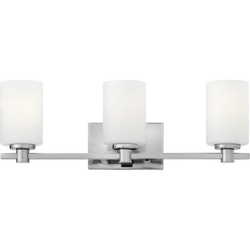 Karlie 3 Light 22.5 inch Chrome Vanity Light Wall Light
