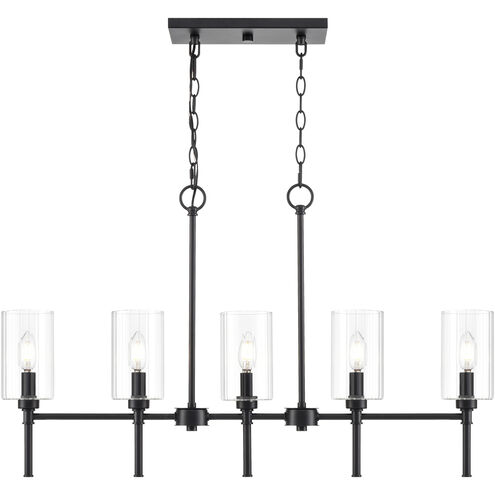 Chastine Island Chandelier Ceiling Light in Matte Black