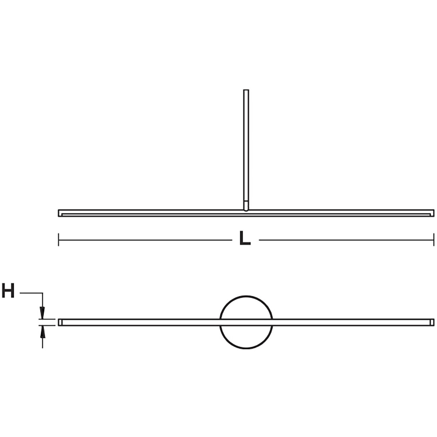 Elizabeth LED 42 inch Satin Nickel Pendant Ceiling Light