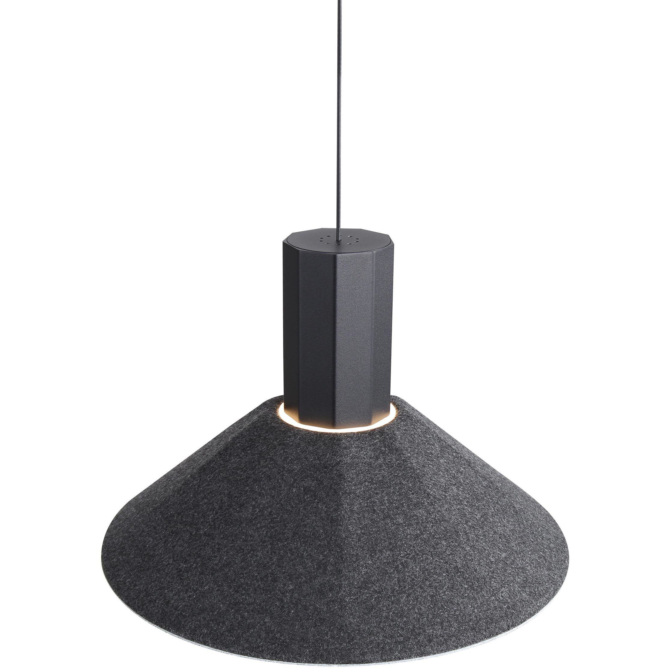 Faroe Pendant Ceiling Light in Flecked Black/Grey
