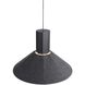 Faroe Pendant Ceiling Light in Flecked Black/Grey