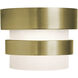 Miami LED 5.13 inch Light Antique Brass Flush Mount Ceiling Light