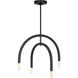 Drew & Jonathan Hadden 4 Light 27.5 inch Midnight Black Chandelier Ceiling Light