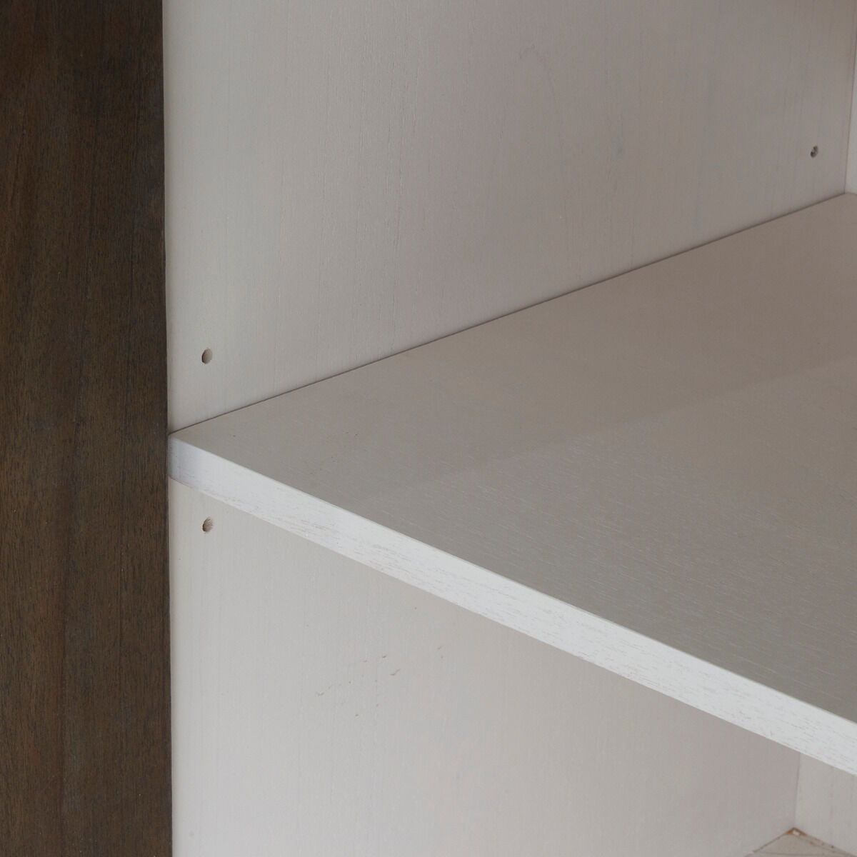 Kirsten Cerused White / Cerused Coal / Stained Brass Cabinet