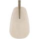 Zelda 1 Light 8 inch Champagne and White Bronze Wall Sconce Wall Light