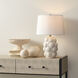 Silas 20 inch 150.00 watt Crackled Cream Glaze Table Lamp Portable Light
