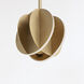 Interval LED 7.75 inch Satin Brass Single Pendant Ceiling Light