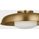 Richard June Liora 1 Light 20.3 inch Estate Brass Flush Mount Ceiling Light in LED