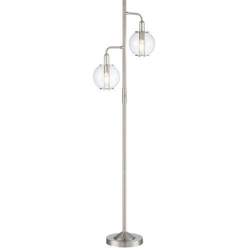 Kaira 40.00 watt Brushed Nickel Floor Lamp Portable Light