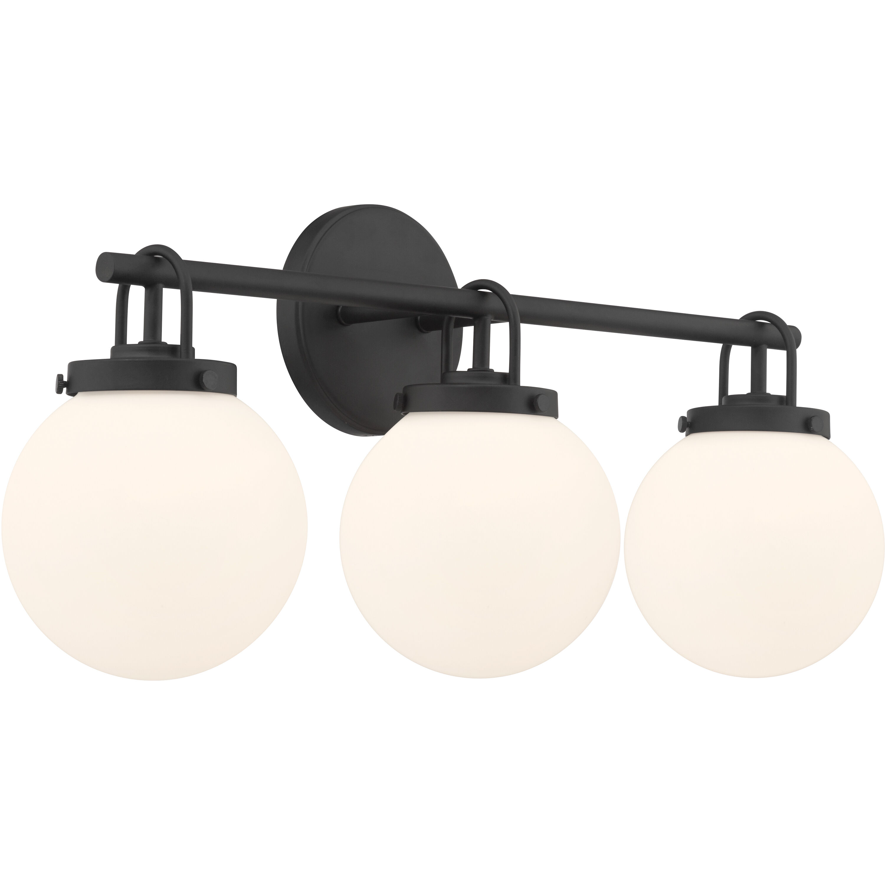 Ortesa 3 Light 24 inch Dark Matte Black Vanity Wall Light