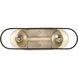 Chassis 2 Light 16 inch Copper Brushed Brass and Matte Black Vanity Light Wall Light