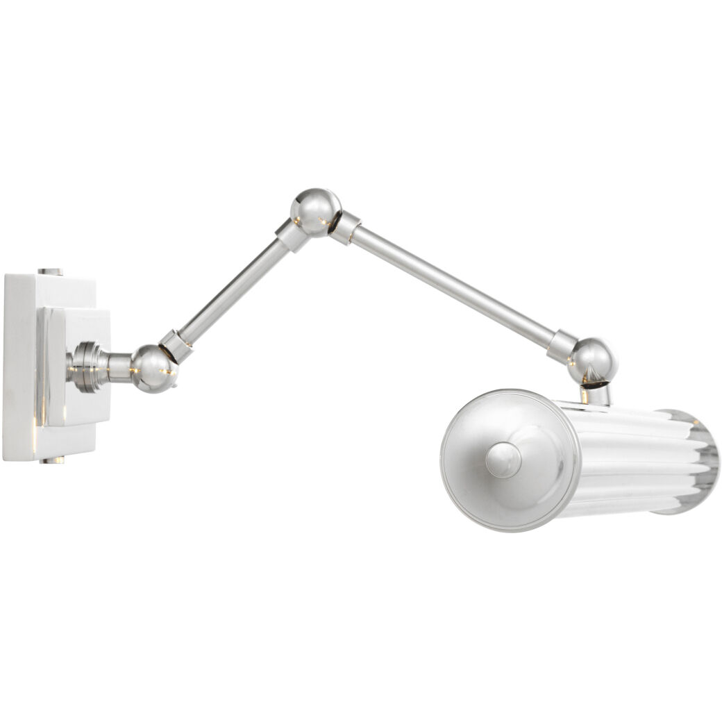 Luca Wall Lamp Wall Light in Nickel, Large