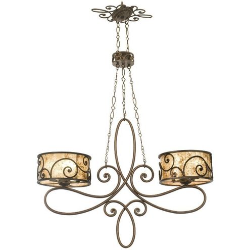 Windsor 10 Light 42 inch Aged Silver Island Light Ceiling Light