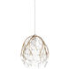 Banyan 3 Light 7.5 inch Antique Brass Multi-Drop Pendant Ceiling Light