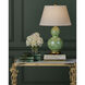 Eau de Nil 28.25 inch 150 watt Green and Textured Antique Gold Leaf Table Lamp Portable Light