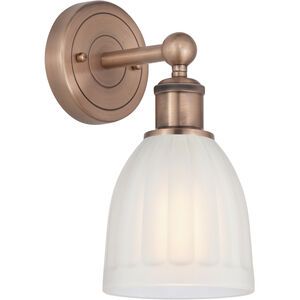 Brookfield 1 Light 5.75 inch Antique Copper and White Sconce Wall Light