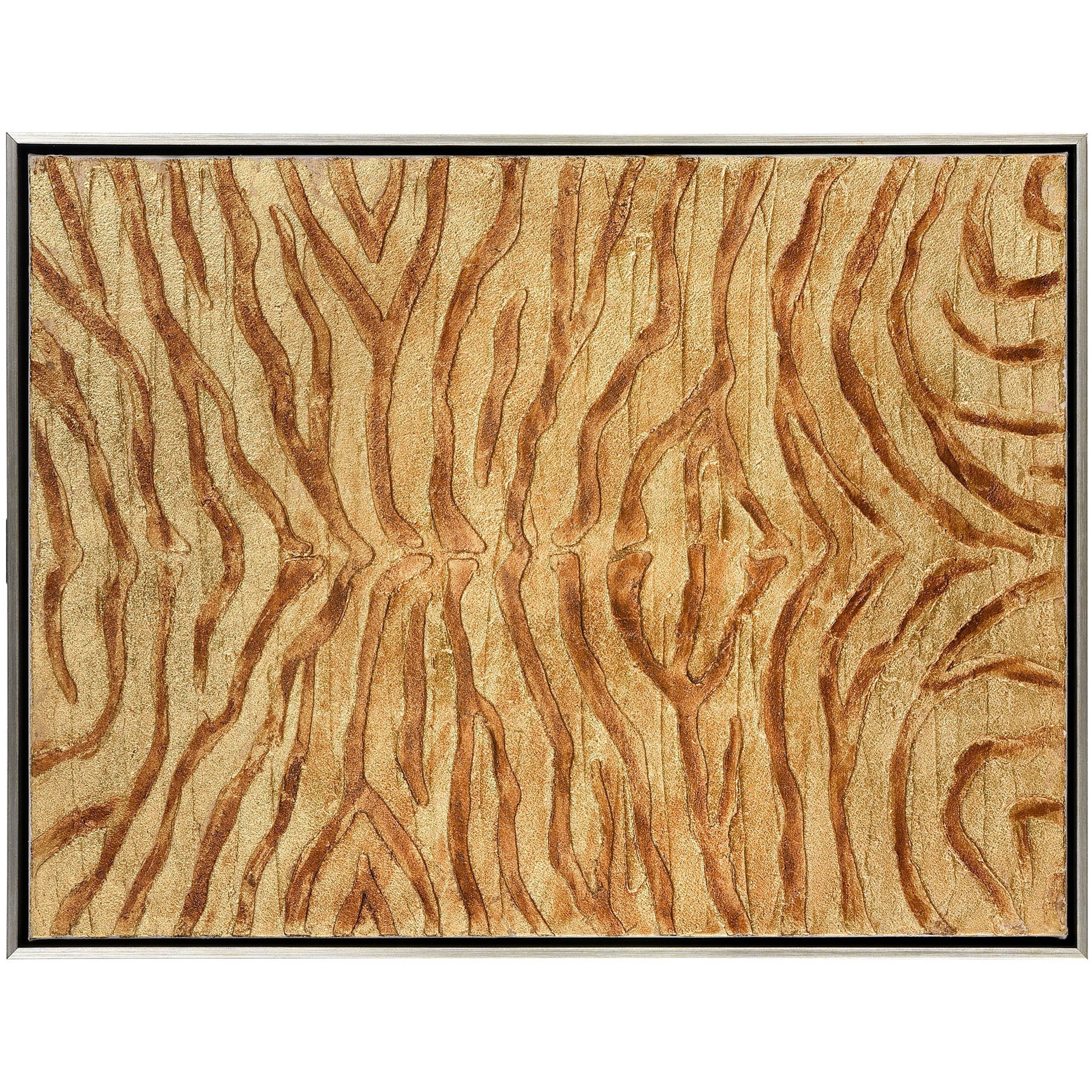 Prowess Gold with Bronze and Silver Framed Wall Art