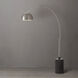 Tambo 92 inch 14 watt Satin Nickel and Black Oak Arc Floor Lamp Portable Light in Satin Nickel Steel