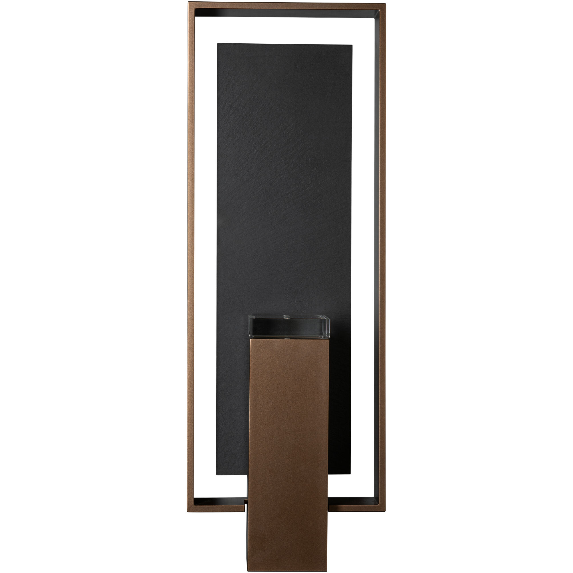 Shadow Box 2 Light 21.2 inch Coastal Bronze Outdoor Sconce, Large