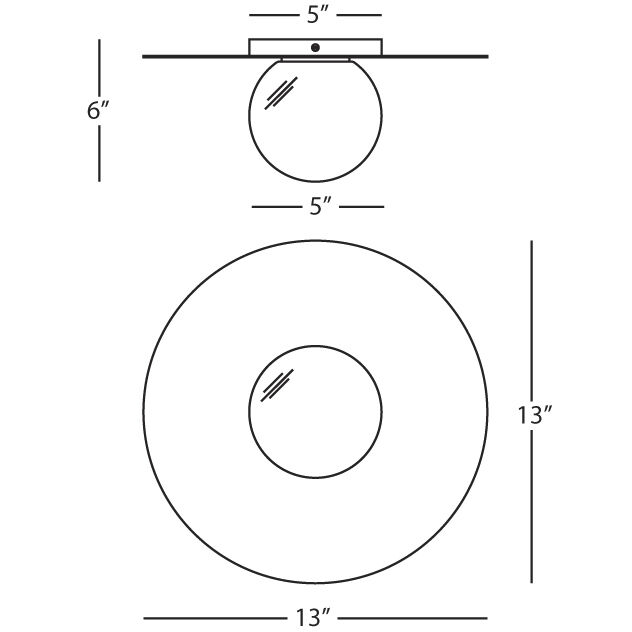 Dal LED 13 inch Deep Patina Bronze Flushmount Ceiling Light