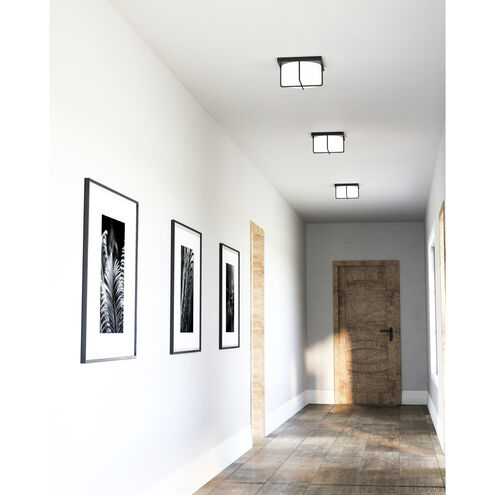 Reglao LED 10.13 inch Black Flush Mount Ceiling Light