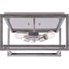 Carli 15 inch Brushed Nickel and Brushed Dark Grey Flush Mount Ceiling Light