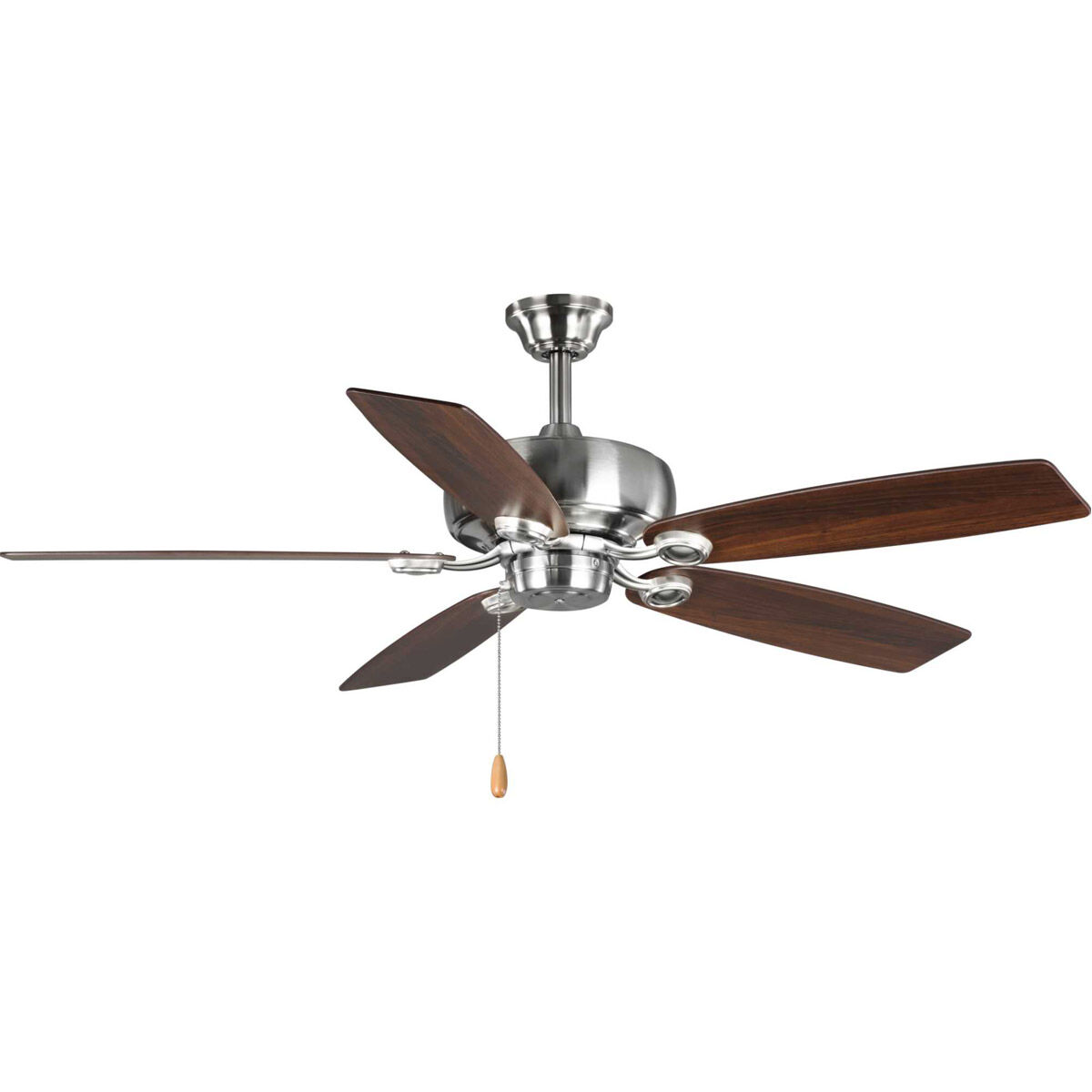 Edgefield 52 inch Brushed Nickel with Cherry/American Walnut Blades Ceiling Fan