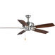 Edgefield 52 inch Brushed Nickel with Cherry/American Walnut Blades Ceiling Fan