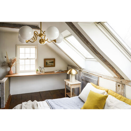 Gaia 16.5 inch 60 watt Aged Brass Table Lamp Portable Light