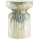 Remy 18 inch Blue/Beige Garden Stool