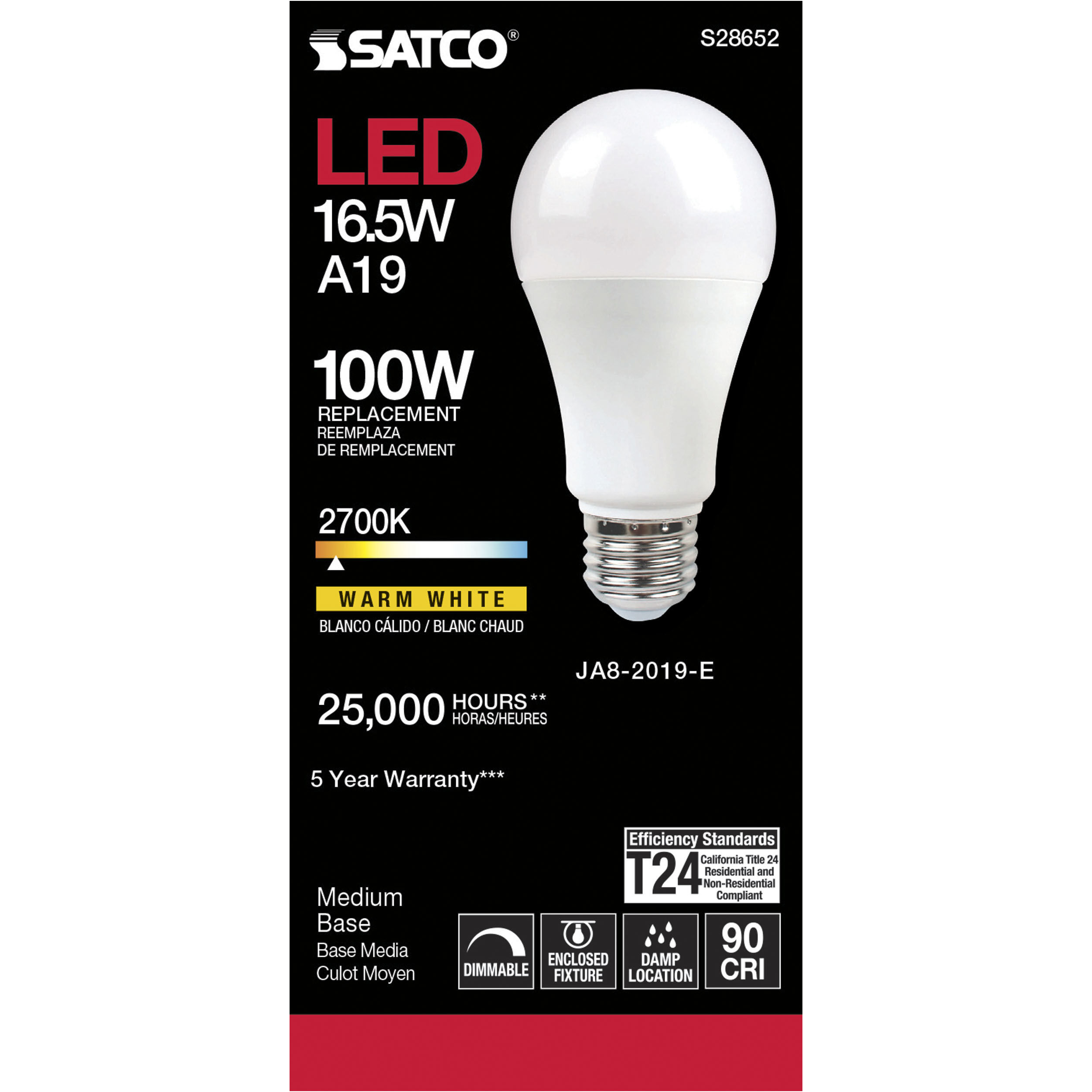 Lumos LED Medium 16.50 watt 120 2700K Light Bulb