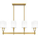 Parkington 8 Light 35 inch Aged Brass Island Light Ceiling Light