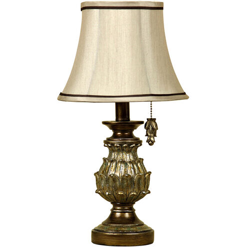 Signature 17 inch 40 watt Antique Gold Table Lamp Portable Light