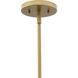 Latham 3 Light 18 inch Vintage Gold Semi-Flush Mount Ceiling Light