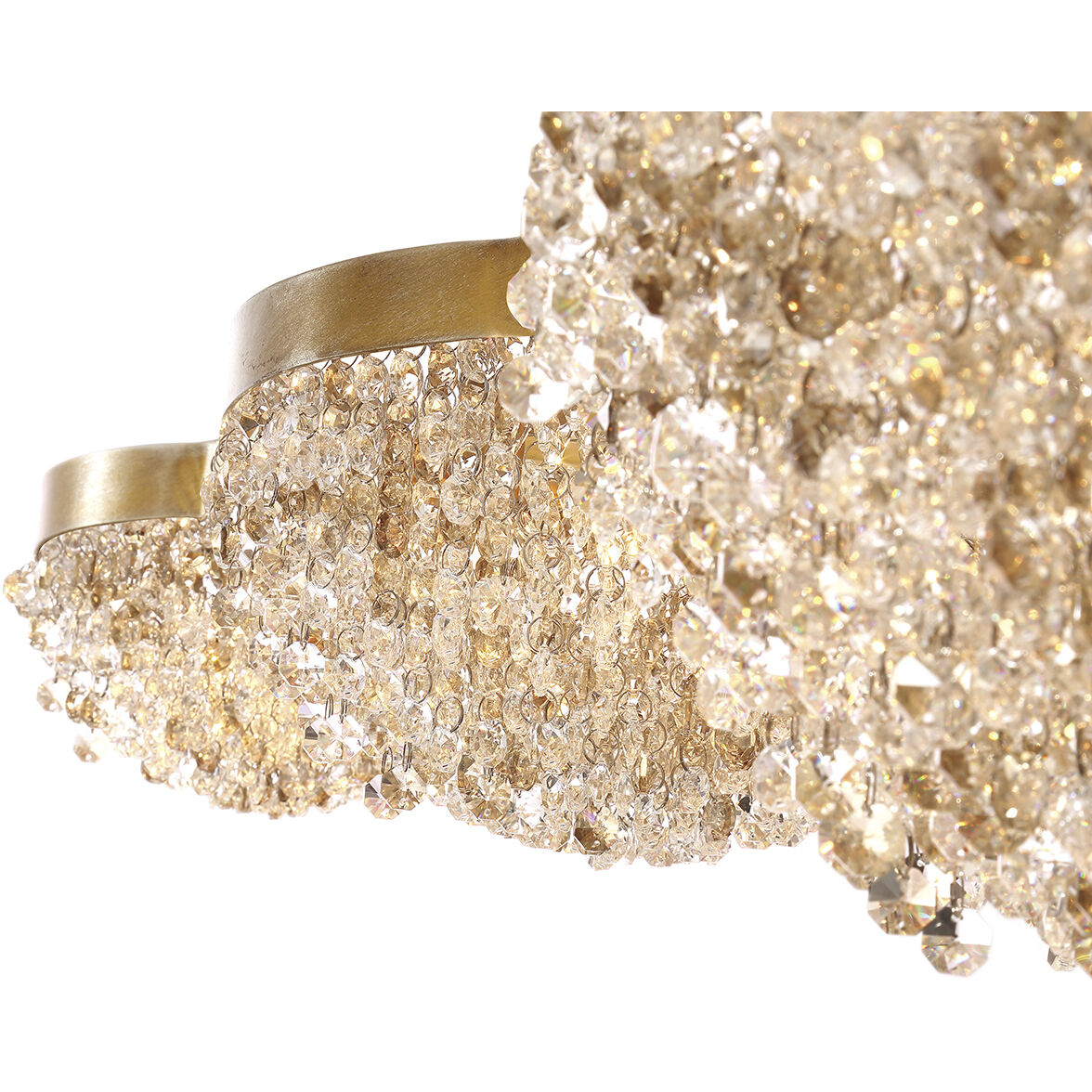 Mondo 10 Light 11 inch Antique Gold Chandelier Ceiling Light