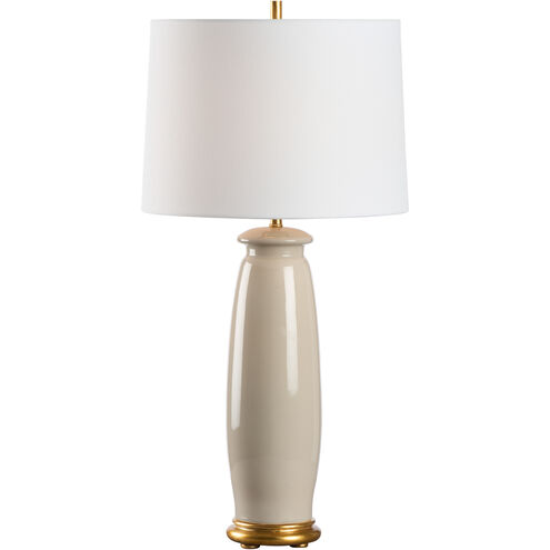 Melanie 21.5 inch 100.00 watt Tan and Gold Table Lamp Portable Light