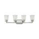 Bennett 4 Light 31.75 inch Polished Nickel Vanity Light Wall Light