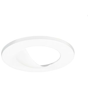 Miniature White Downlight Wall Wash Trim, Round