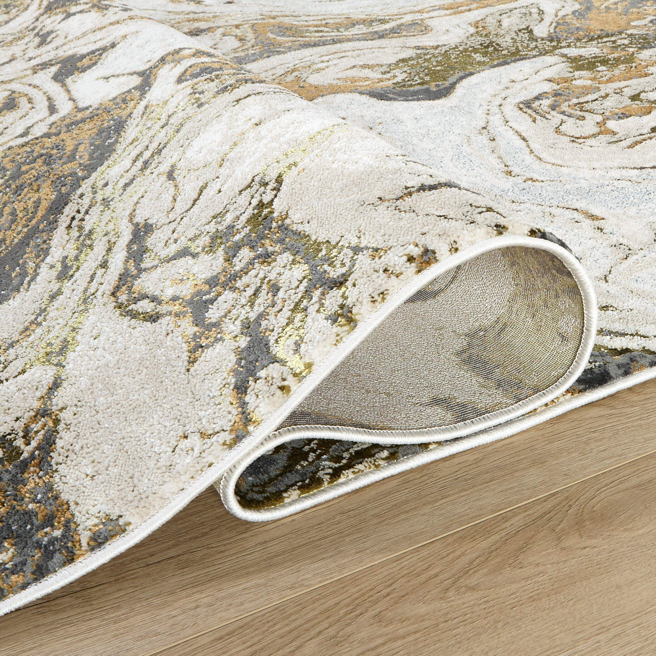 Artema 36 X 24 inch Gold Rug in 2 x 3