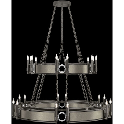 Mirage 24 Light 50 inch Black Chandelier Ceiling Light