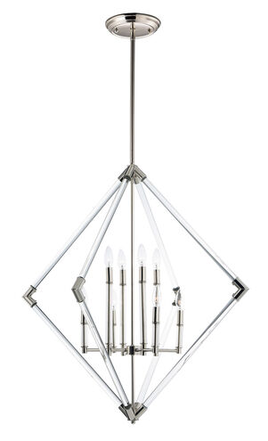 Lucent 8 Light 36 inch Polished Nickel Multi-Light Pendant Ceiling Light