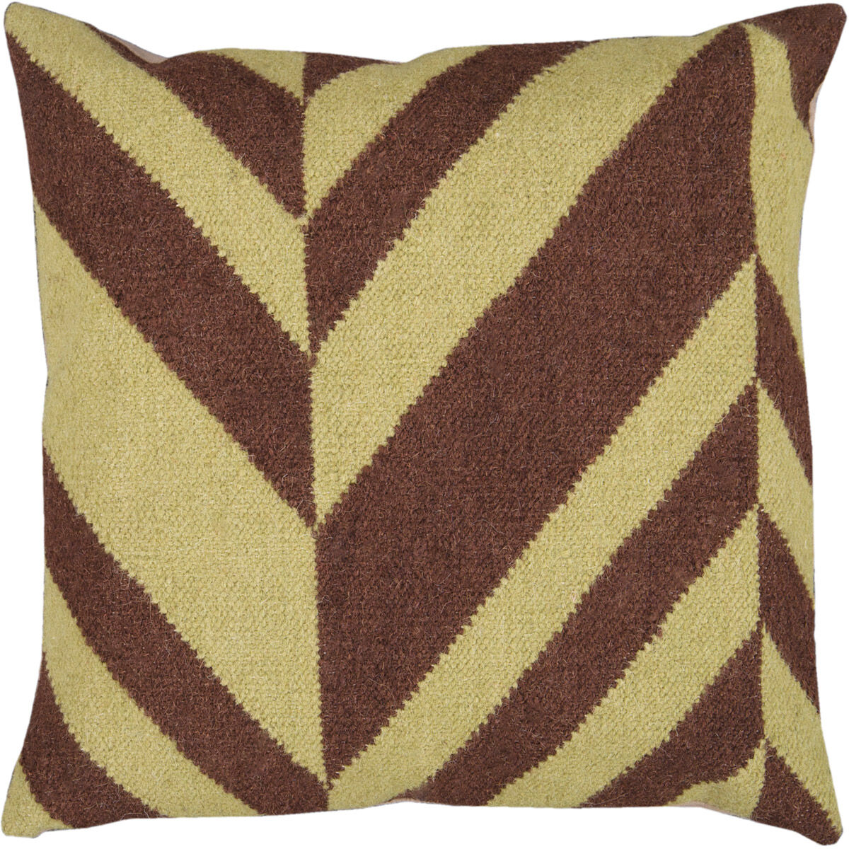 Decorative Pillows 18 inch Olive, Dark Brown Pillow Kit