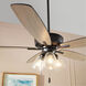 Breeze 52 inch Noir with Reversible Matte Black/Walnut Blades Ceiling Fan